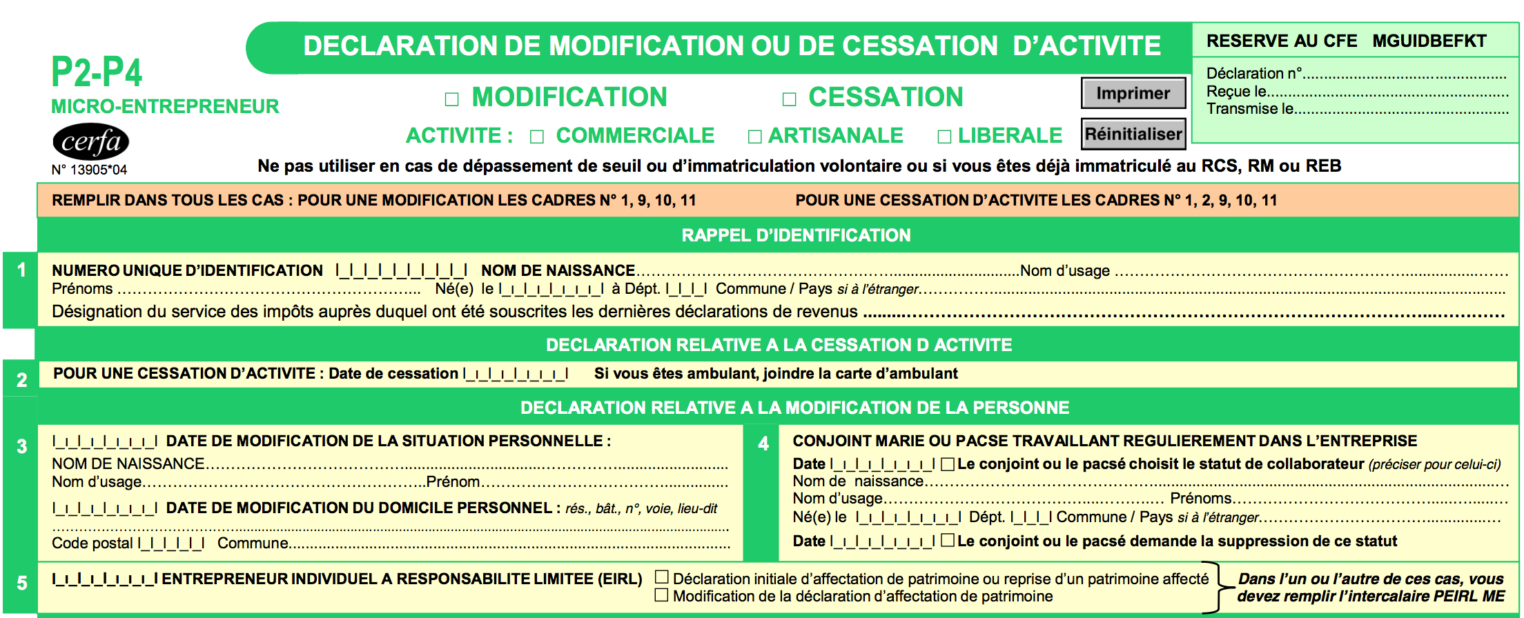 changer autoentreprise