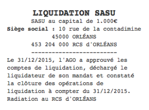 modele annonce legale sasu