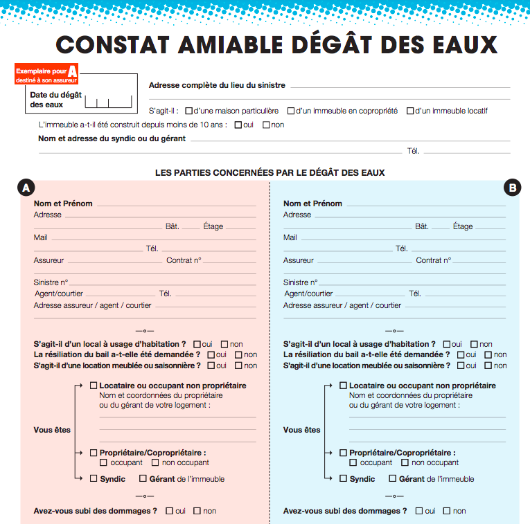 constat degat des eaux