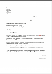 lettre type declaration sinistre tempete 1