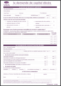 demande capital deces formulaire