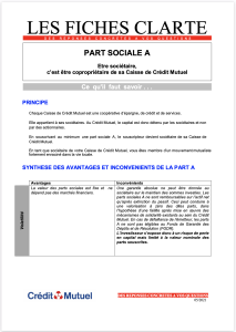 part sociale credit mutuel