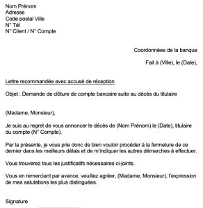 Compte Bancaire Joint Décès