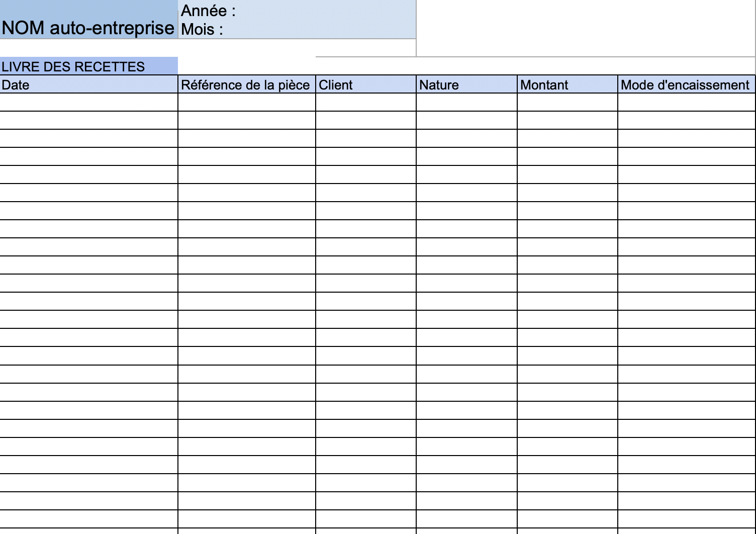 Livre de recette pour autoentrepreneur (Mise à jour 2022)
