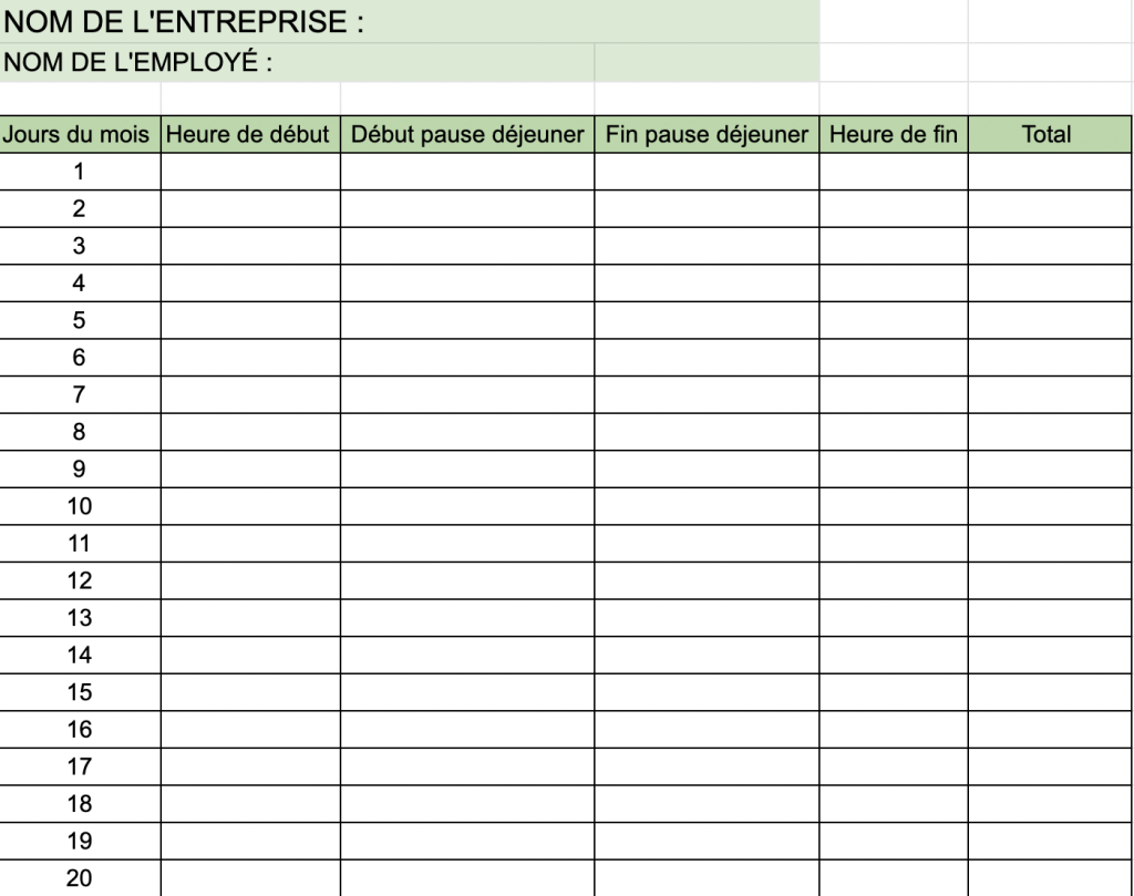 Edition de la Fiche Individuelle - Salariés